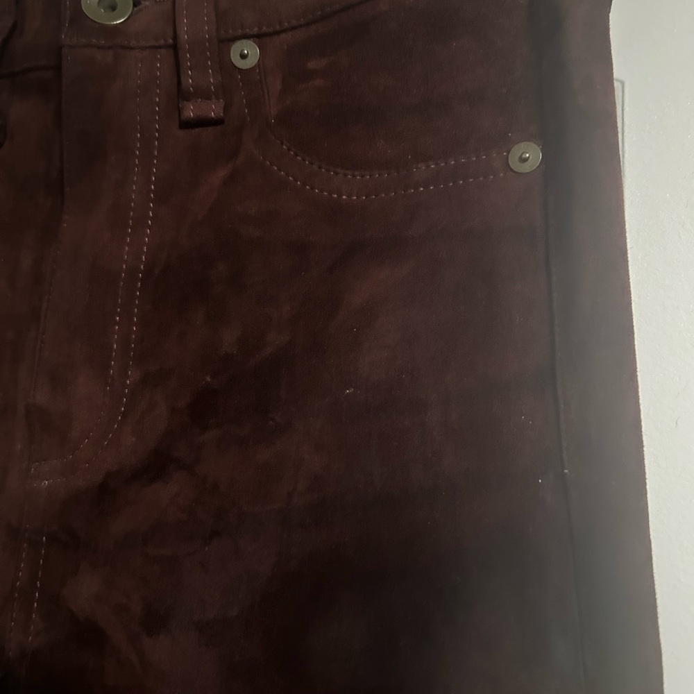 Rag & Bone 100% Lambskin Leather Skinny Pant Size 25 - Picture 4 of 13